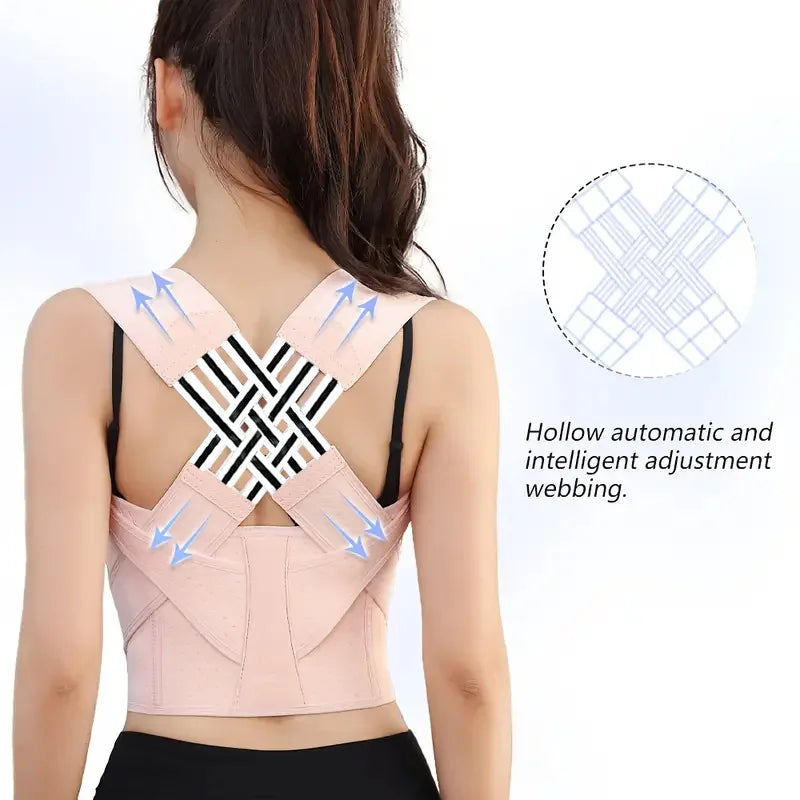 Adjustable Shoulder Posture Brace - Back Straightener for Upper & Middle Spine Support