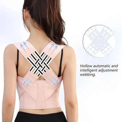 Adjustable Shoulder Posture Brace - Back Straightener for Upper & Middle Spine Support