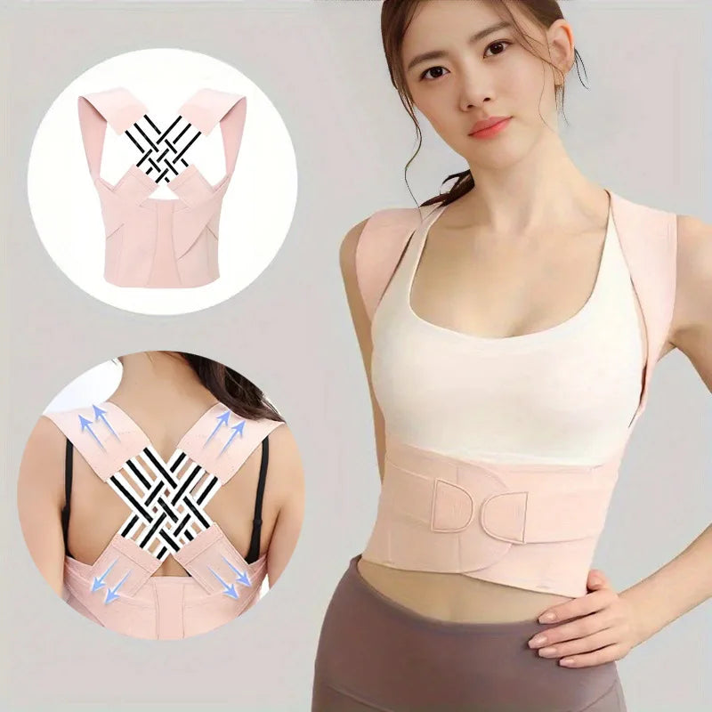 Adjustable Shoulder Posture Brace - Back Straightener for Upper & Middle Spine Support