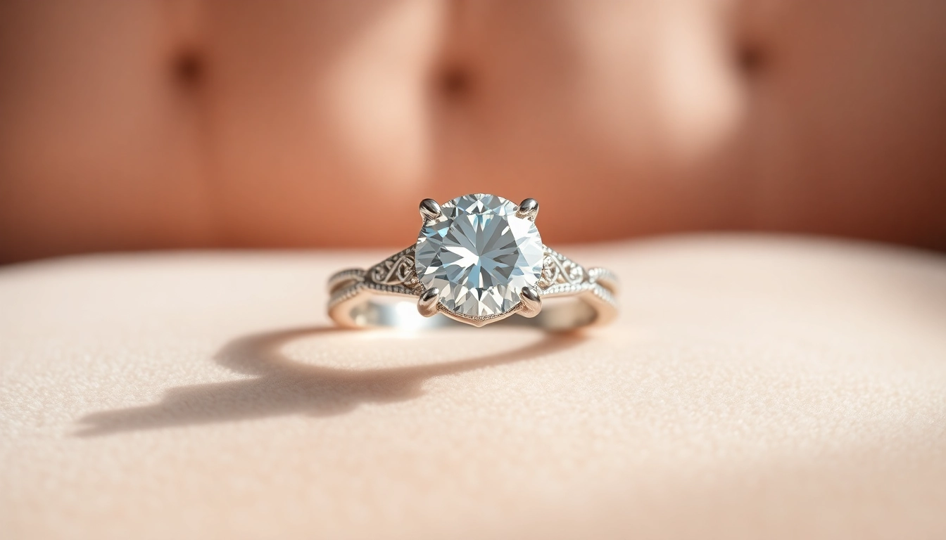 Showcase of stunning 2 Carat Engagement Rings featuring brilliant cuts against a luxurious backdrop.