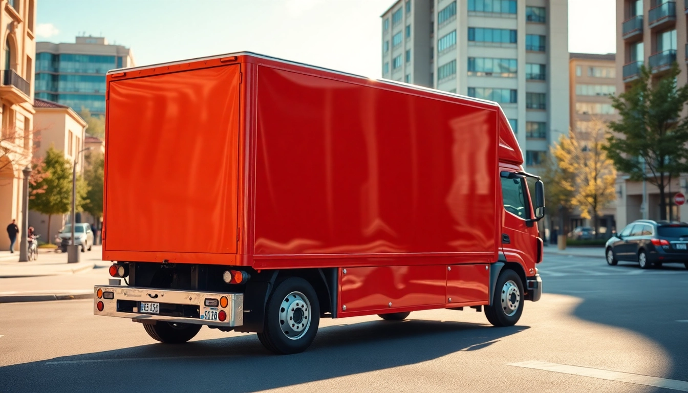 Moving truck representing reliable removal companies West Yorkshire, showcasing secure packaging and vibrant colors.