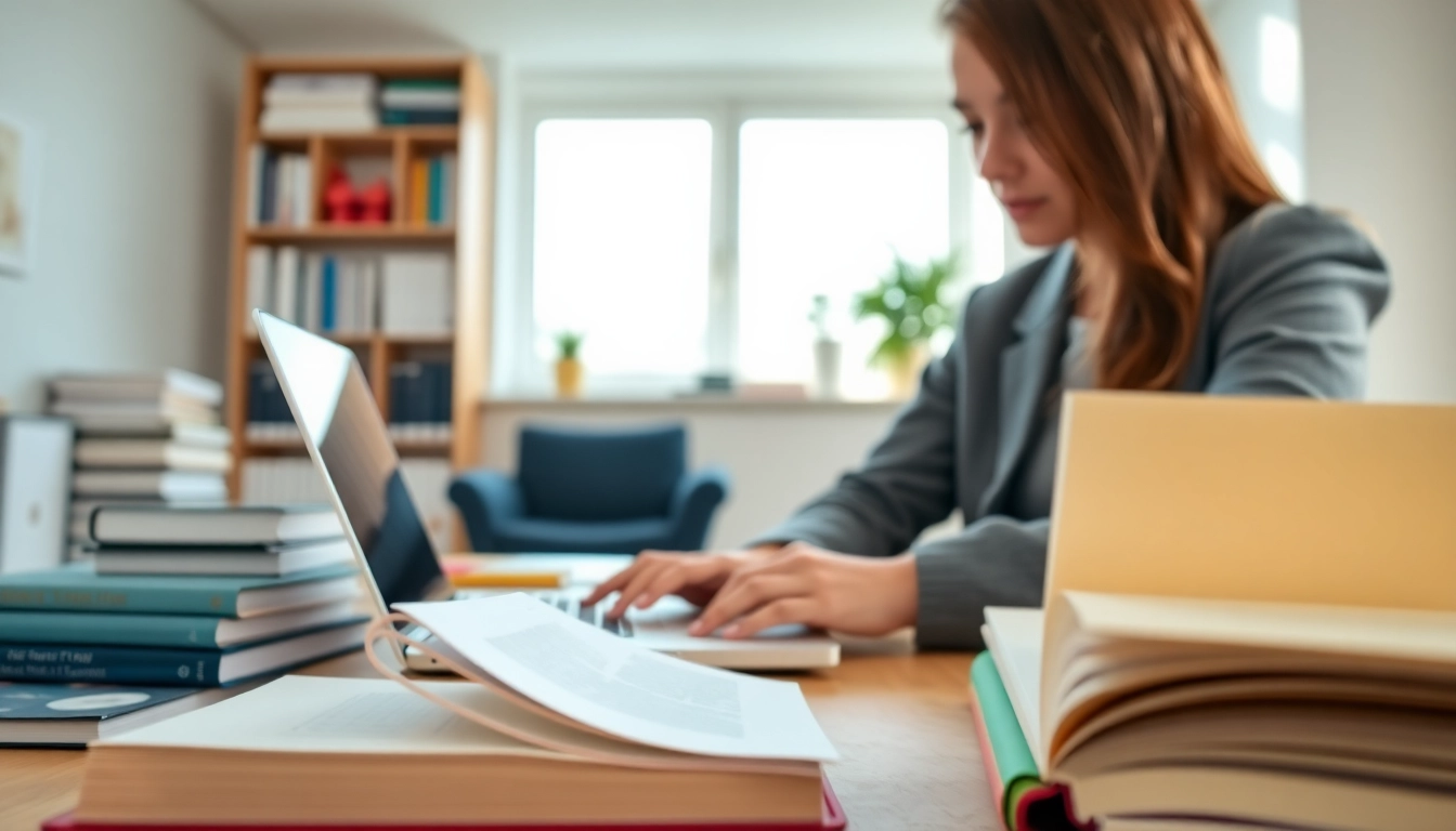 CIPD assignment help UK provided to a focused student studying at a modern workspace.