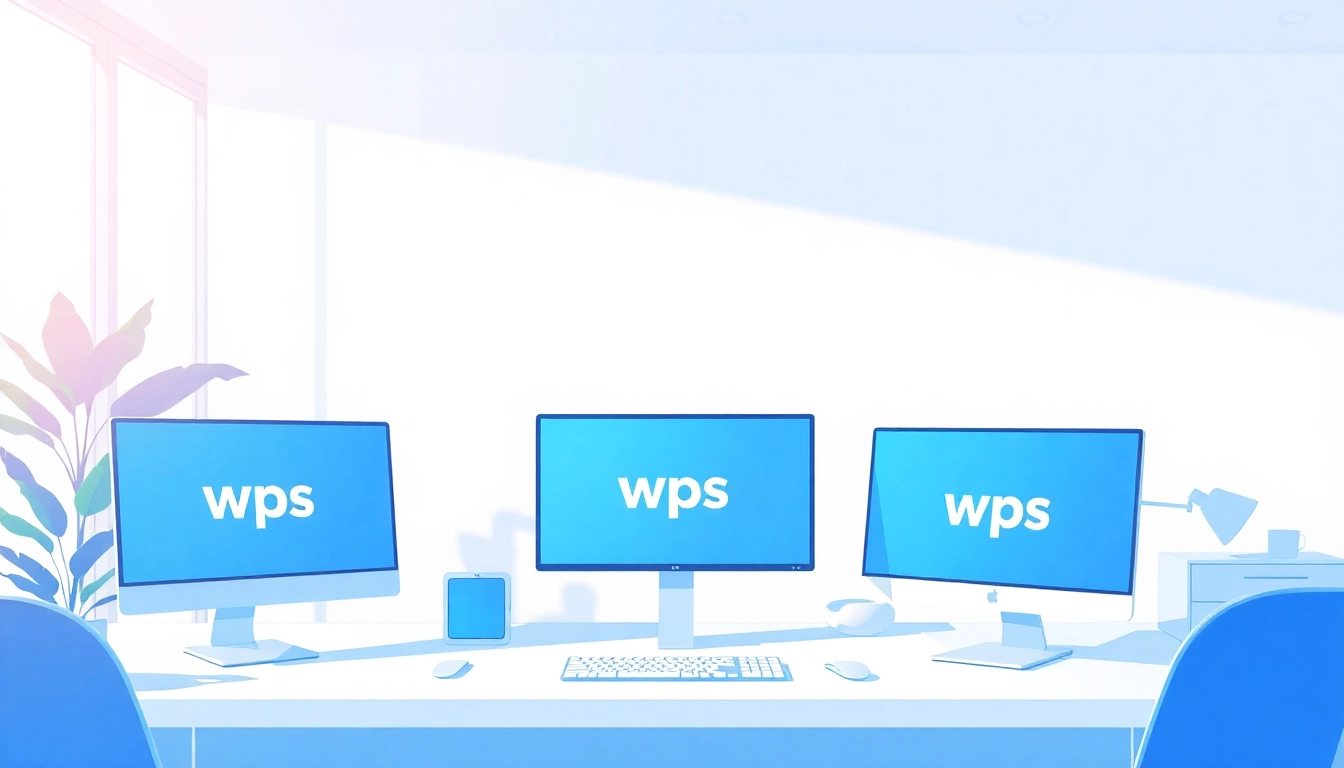 Experience the power of wps中文版 with a user-friendly digital workspace display.